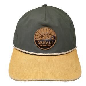 Denali Brewing Slideback Rope Hat Green One Size Adjustable Colorblock